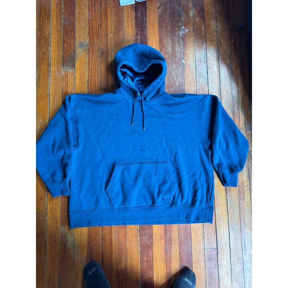 Jordan Brand Oversized Fit Hoodie XL Dark Blue Teal Jumpman Pullover Fleece